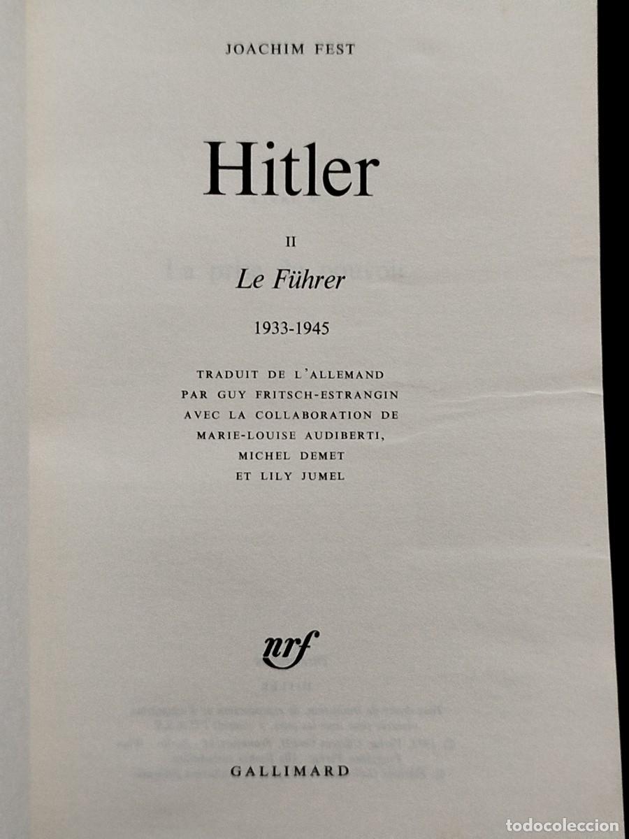 Libros de segunda mano: 1973. Hitler. Joachim Fest. - Foto 8