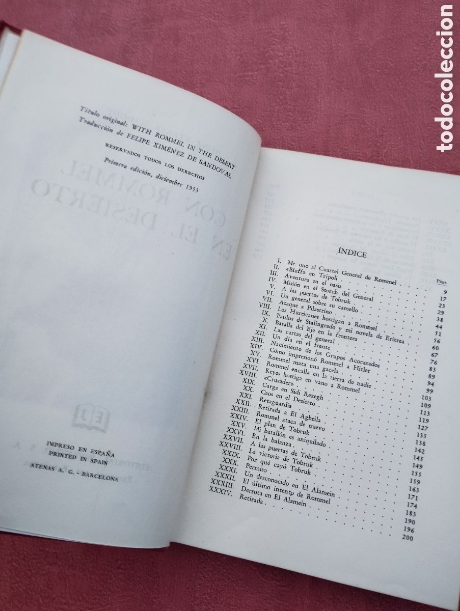 Libros de segunda mano: Con Rommel en el desierto. Heinz Werner Schmidt - Foto 4