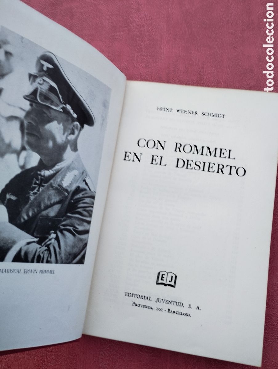 Libros de segunda mano: Con Rommel en el desierto. Heinz Werner Schmidt - Foto 1