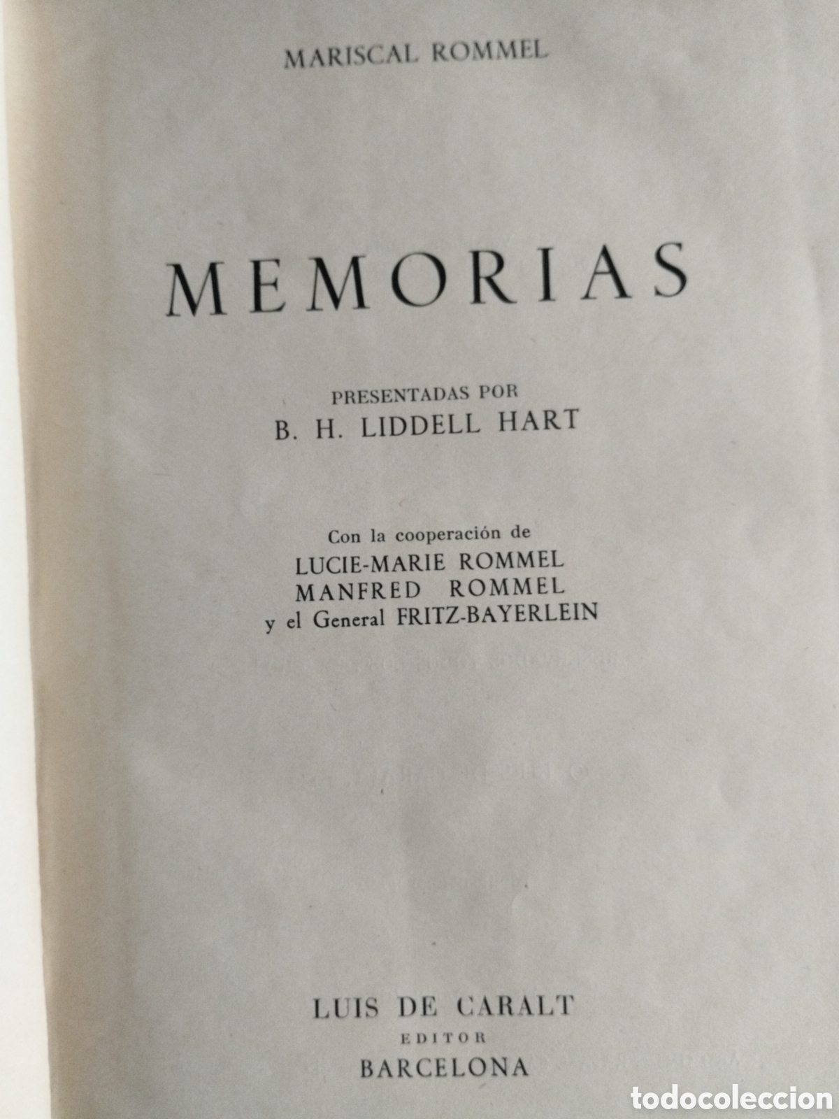 Libros de segunda mano: MEMORIAS. MARISCAL ROMMEL. 1959 - Foto 3