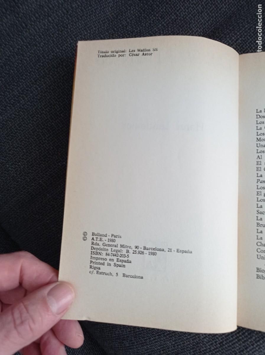 Libros de segunda mano: Libro Las waffen SS. Henri Landemer. ATE 1980. - Foto 4