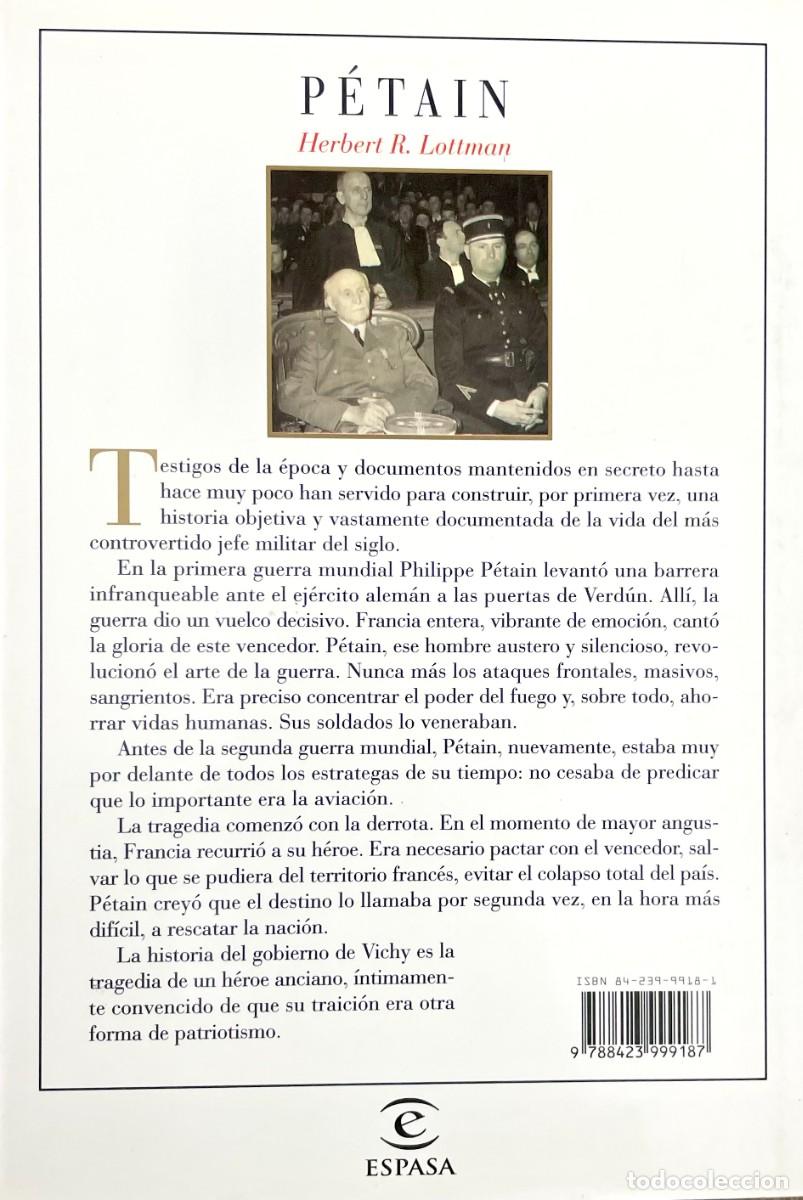 Libros de segunda mano: P&Eacute;TAIN. Herbert R. Lottman. - Foto 2