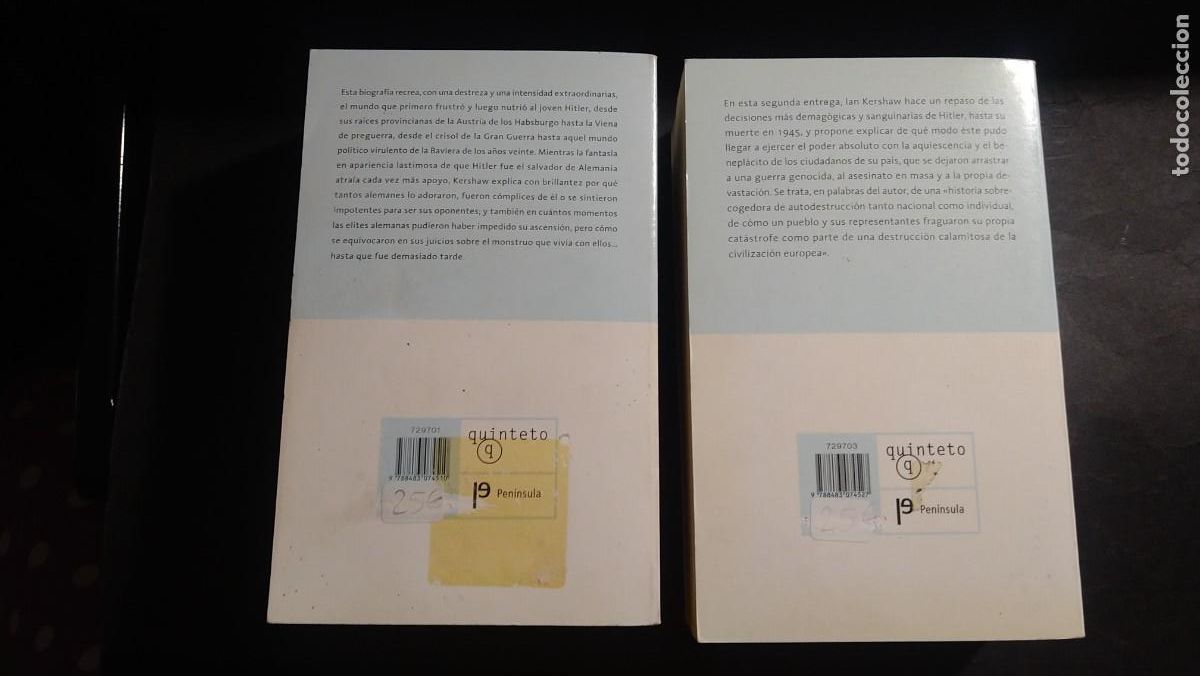 Libros de segunda mano: HITLER - IAN KERSHAW (I y II) - Foto 2