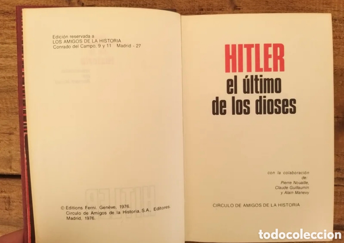 Libros de segunda mano: Hitler El &Uacute;ltimo de los Dioses 1976 - Foto 4