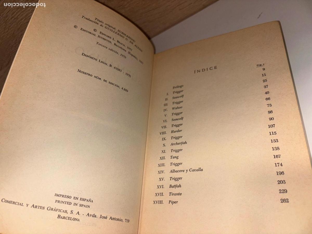 Libros de segunda mano: &iexcl;Submarino.! - Beach, Edward L. EJ / 1970 - Foto 4