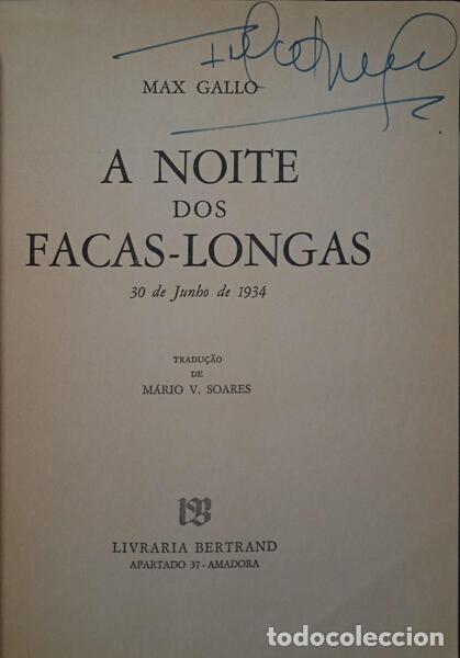 Libros de segunda mano: GALLO. (Max) - A NOITE DOS FACAS-LONGAS. - Foto 2