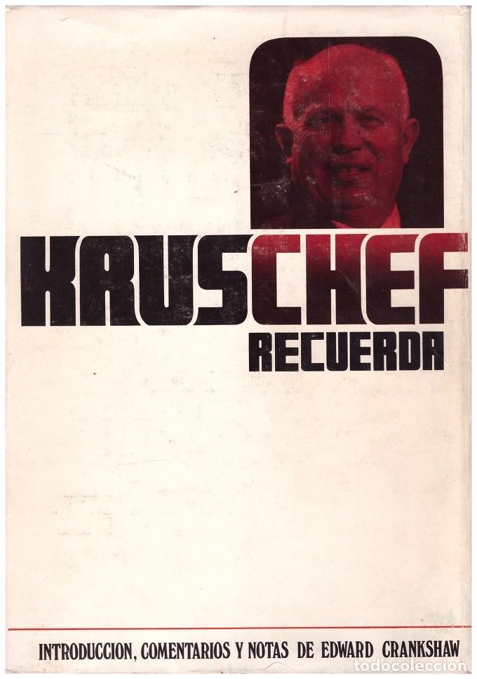 Libros de segunda mano: KRUSCHEF, RECUERDA (Kruschef, Remmembers) - Foto 1