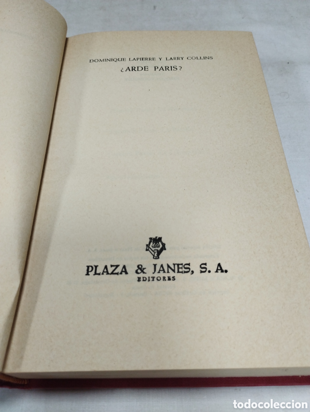 Libros de segunda mano: Arde Par&iacute;s?. Dominique Lapierre y Larry Collins, 1969 - Foto 2