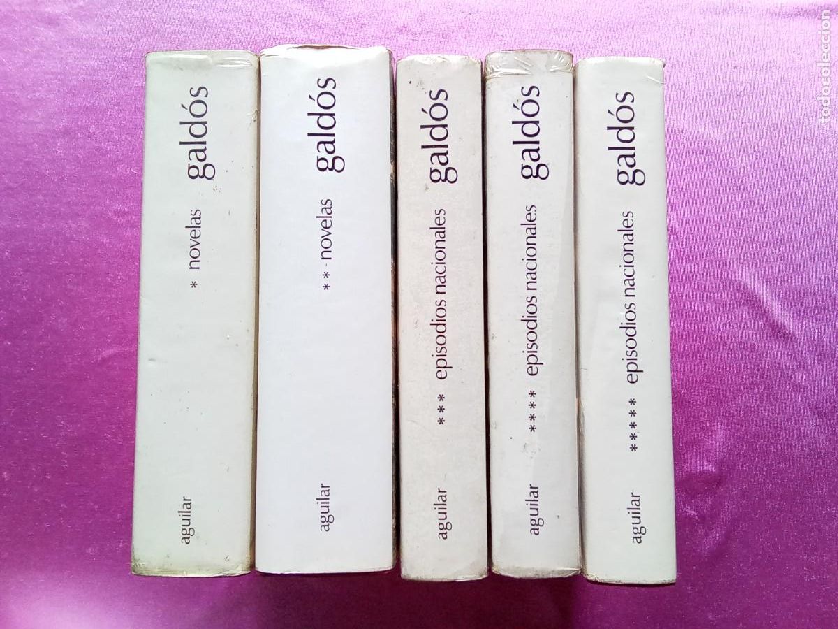 Libros de segunda mano: EPISODIOS NACIONALES 5 TOMOS AGUILAR GALDOS 1971 .E 2/3/2