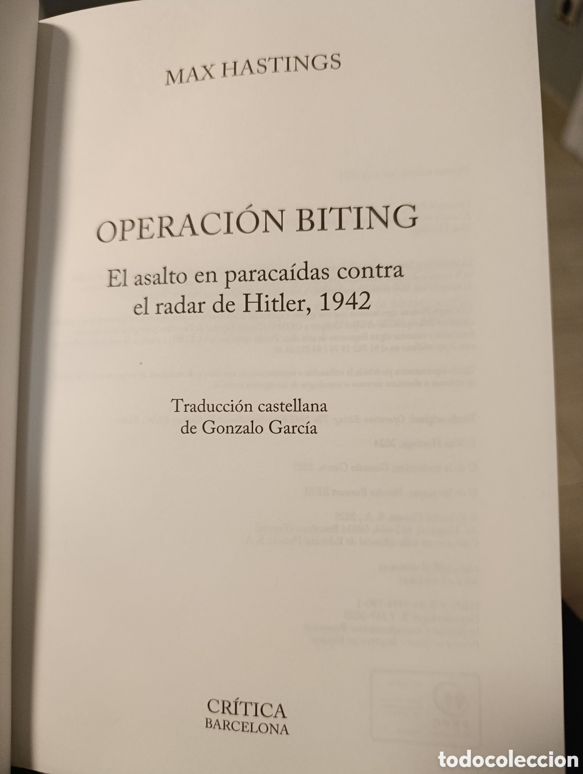 Libros de segunda mano: OPERACION BITING. MAX HASTINGS - Foto 4