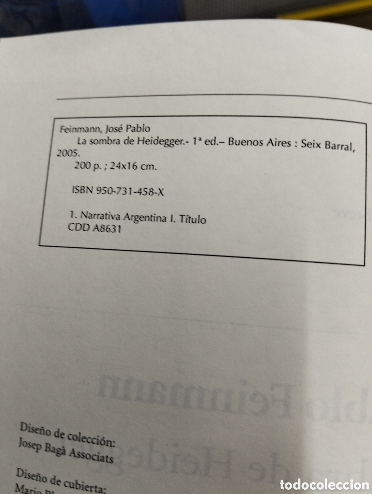 Libros de segunda mano: La sombra de heidegger,Jos&eacute; Pablo feinmann - Foto 4