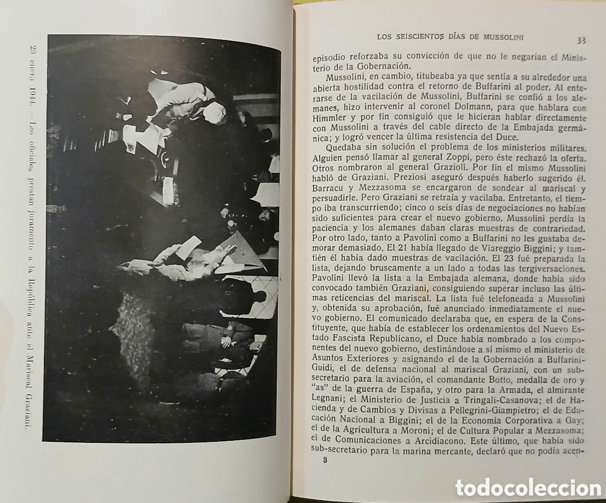 Libros de segunda mano: Los 600 dias de Mussolini, Ermanno Amicucci - Foto 6