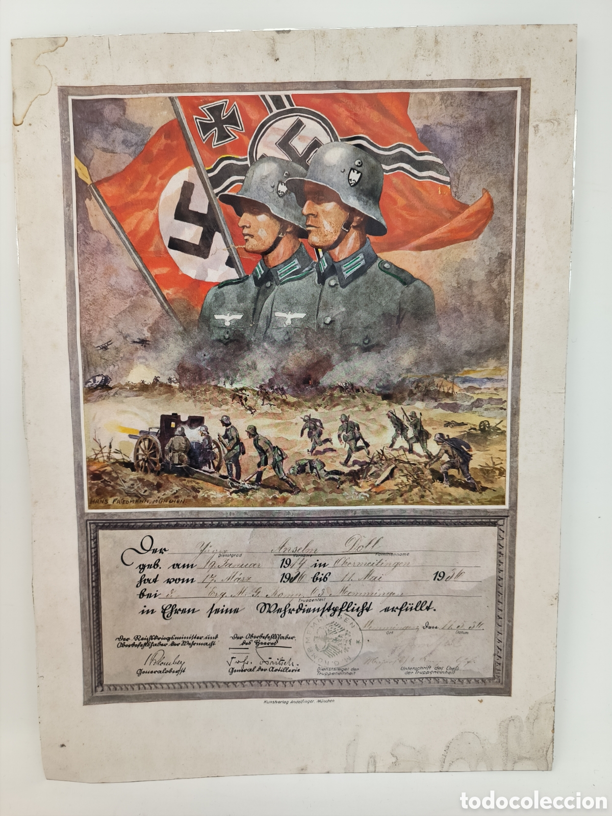 Second hand books: Reichskriegsflagge Cuadro Wehrmacht NSDAP esvastica Soldaten WWII 2WK