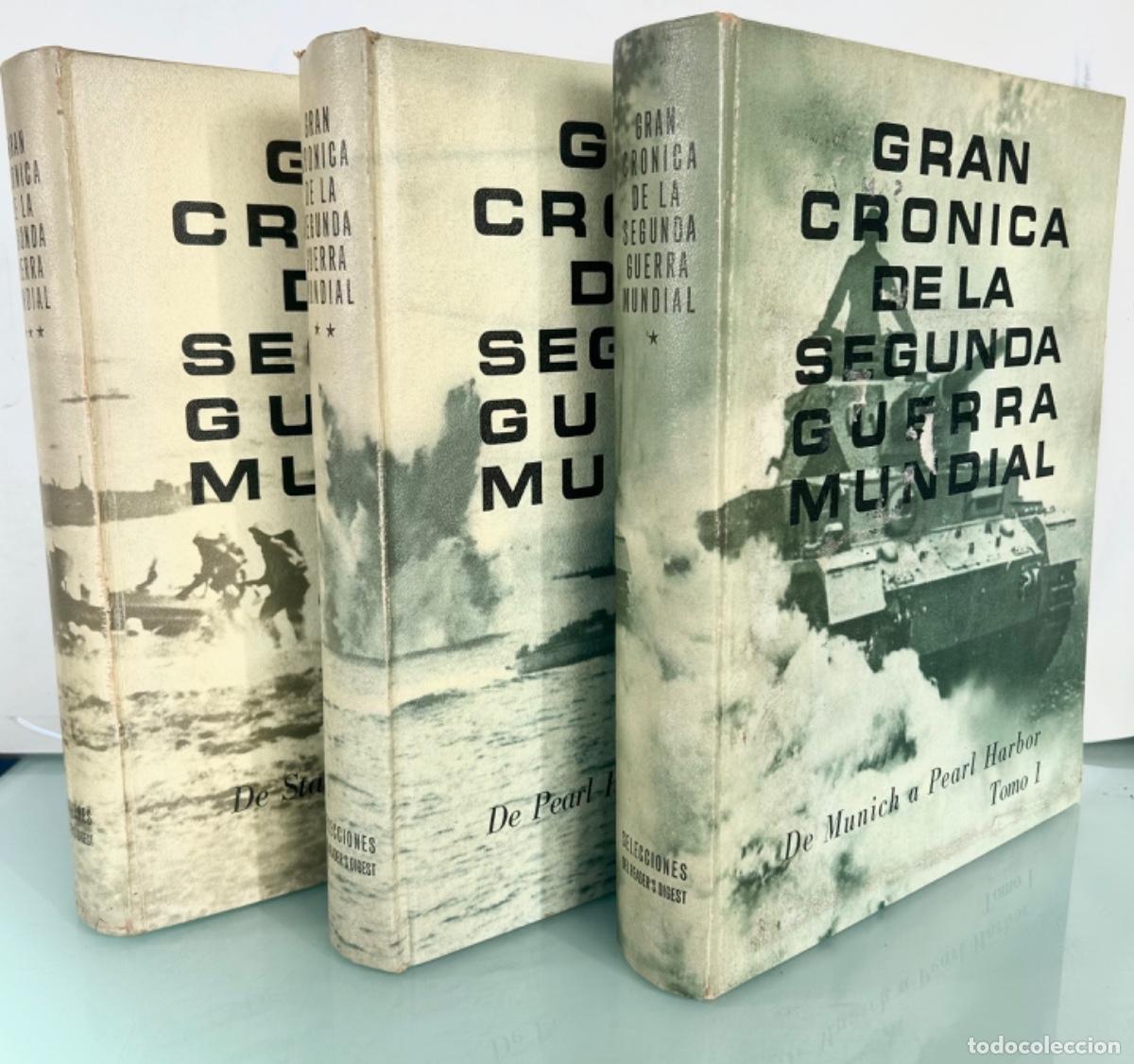 Libros de segunda mano: COMPLETA 3 TOMOS-GRAN CR&Oacute;NICA DE LA SEGUNDA GUERRA MUNDIAL-READEST DIGEST 1* EDICI&Oacute;N 1965-LIBRO