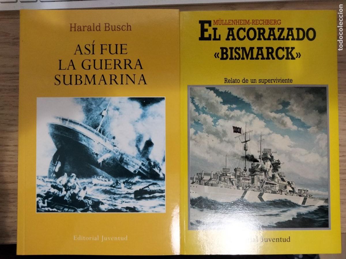 Libros de segunda mano: Asi fue la guerra submarina y el acorazado Bismarck. Segunda Guerra Mundial. Kriegsmarine. u-boot