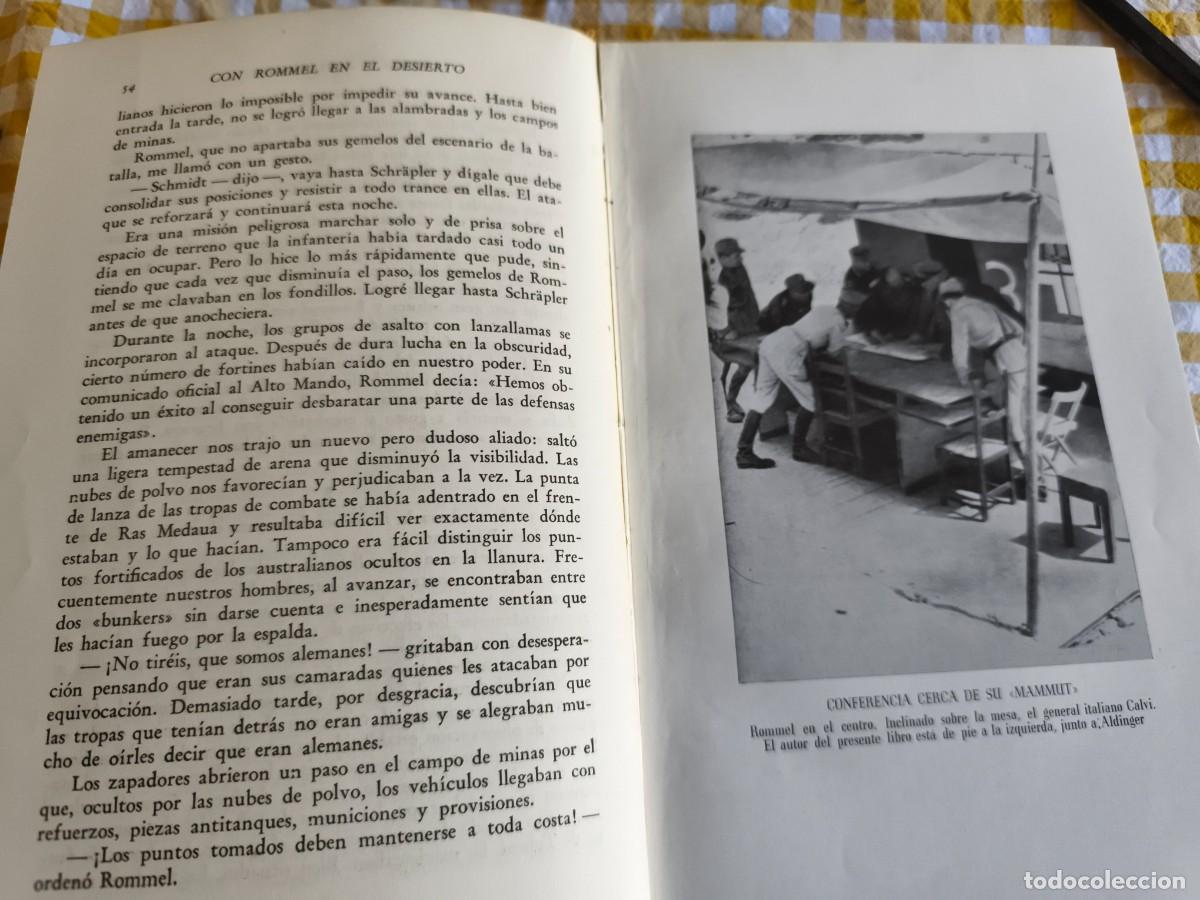 Libros de segunda mano: Con Rommel en el desierto ( h.w.schmidt) - Foto 6