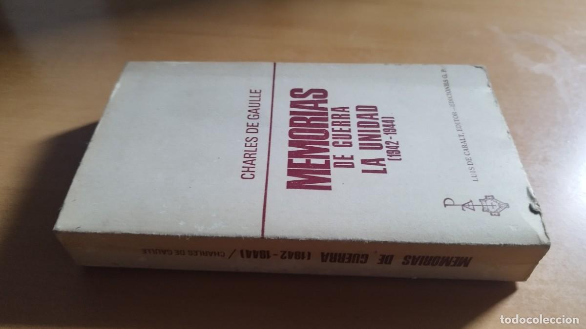 Libros de segunda mano: MEMORIAS DE GUERRA LA UNIDAD 1942-1944 / CHARLES DE GAULLE / CONS 607-13 / PLAZA&JANES