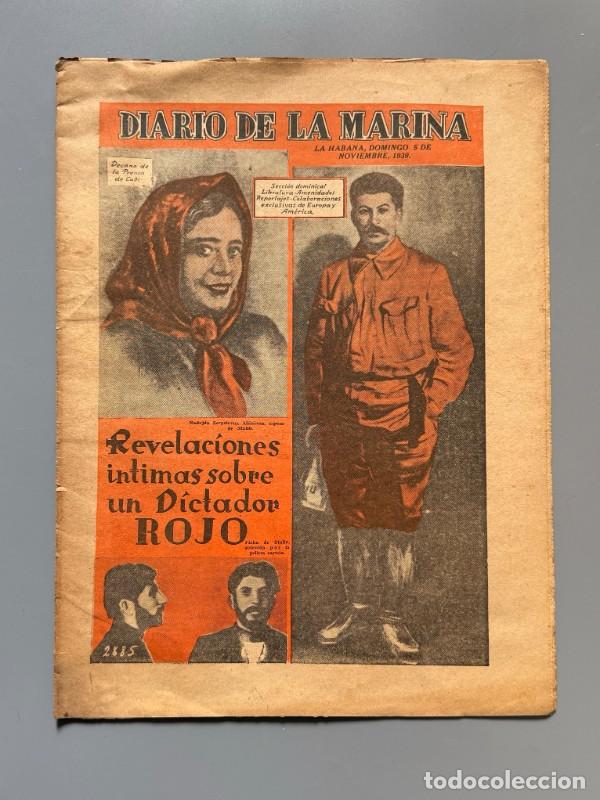 Libros de segunda mano: Diario de la Marina. Segunda Guerra Mundial - La Habana, 5 de noviembre de 1939
