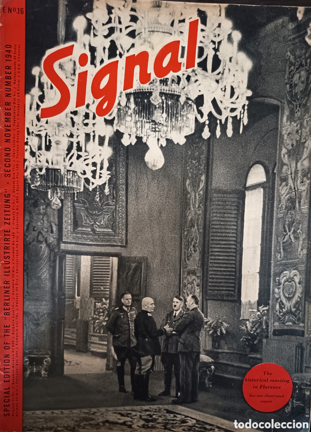 Libros de segunda mano: Signal. N&uacute;mero 1940 november. English N&uacute;mero noviembre 1940 edici&oacute;n en ingl&eacute;s