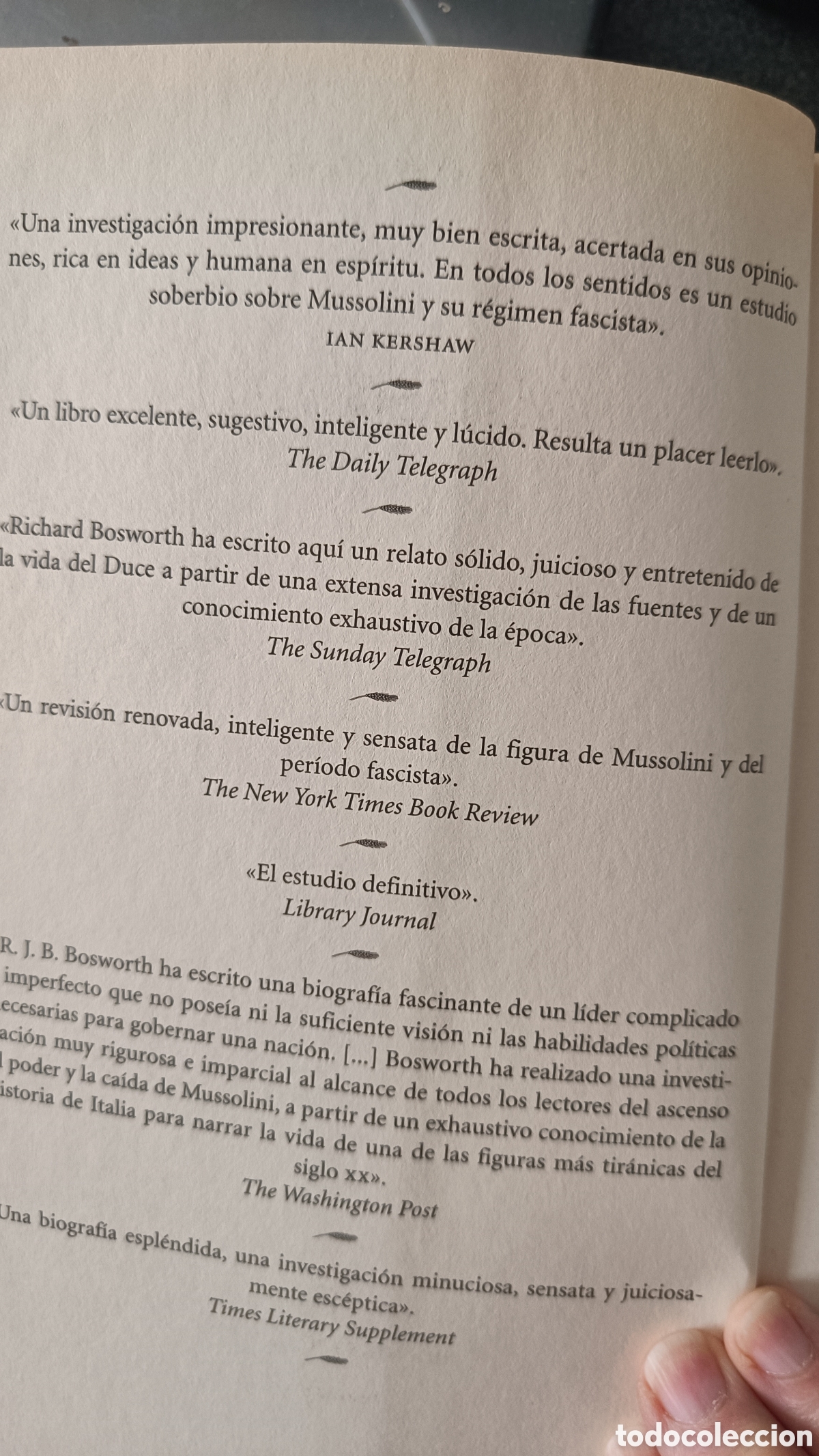 Libros de segunda mano: MUSSOLINI.de R.J.B.Bosworth - Foto 6