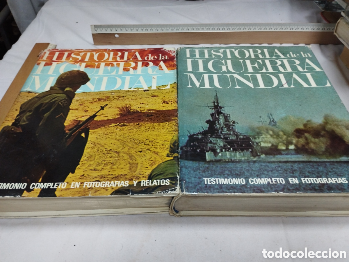 Libros de segunda mano: Histor&iacute;a de la segunda guerra mundial, 2 tomos. Varios autores. Bantam Books, 1969