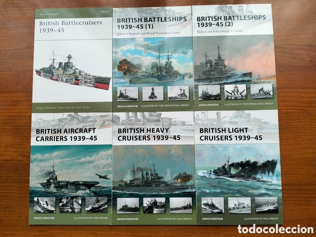 Libros de segunda mano: BRITISH BATTLECRUISERS, BATTLESHIPS, AIRCRAFT CARRIERS & CRUISERS 1939-45 /Konstam/Osprey P. 2003-12
