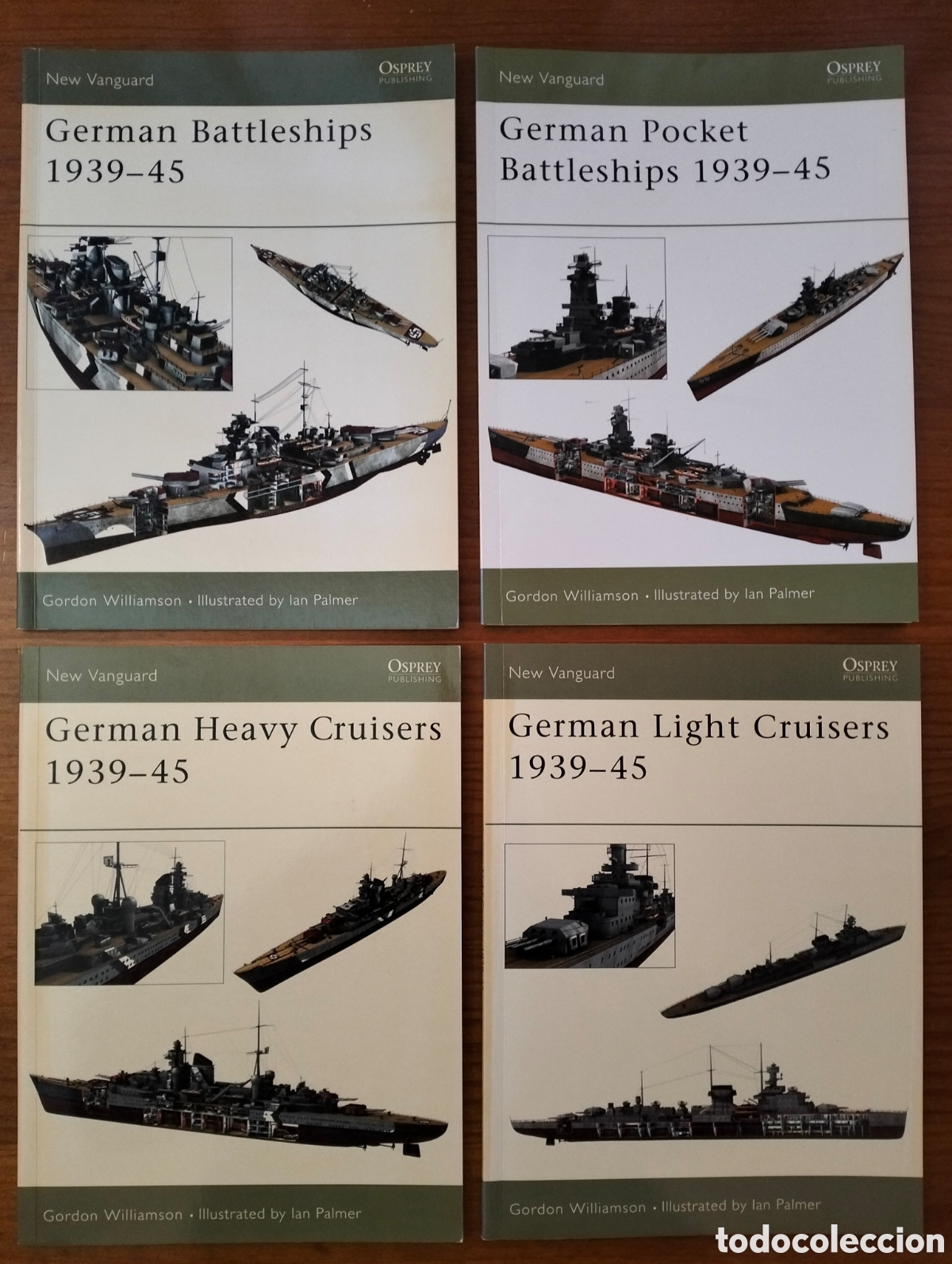 Libros de segunda mano: GERMAN BATTLESHIPS, POCKET BATTLESHIPS, HEAVY & LIGHT CRUISERS 1939-45 / Williamson / Osprey P. 2003