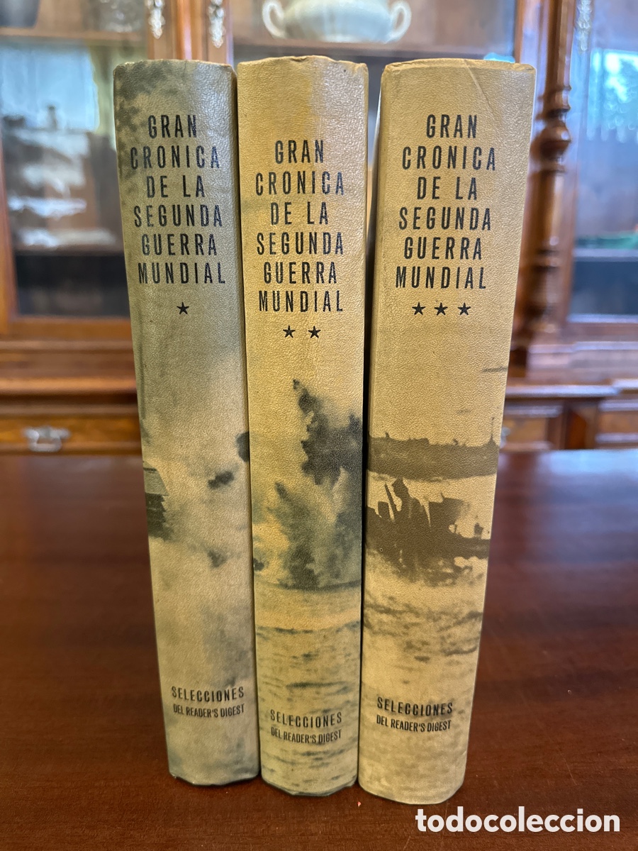 Libros de segunda mano: GRAN CRONICA DE LA SEGUNDA GUERRA MUNDIAL. 3 TOMOS. SELECCIONES DEL READERS DIGETS.