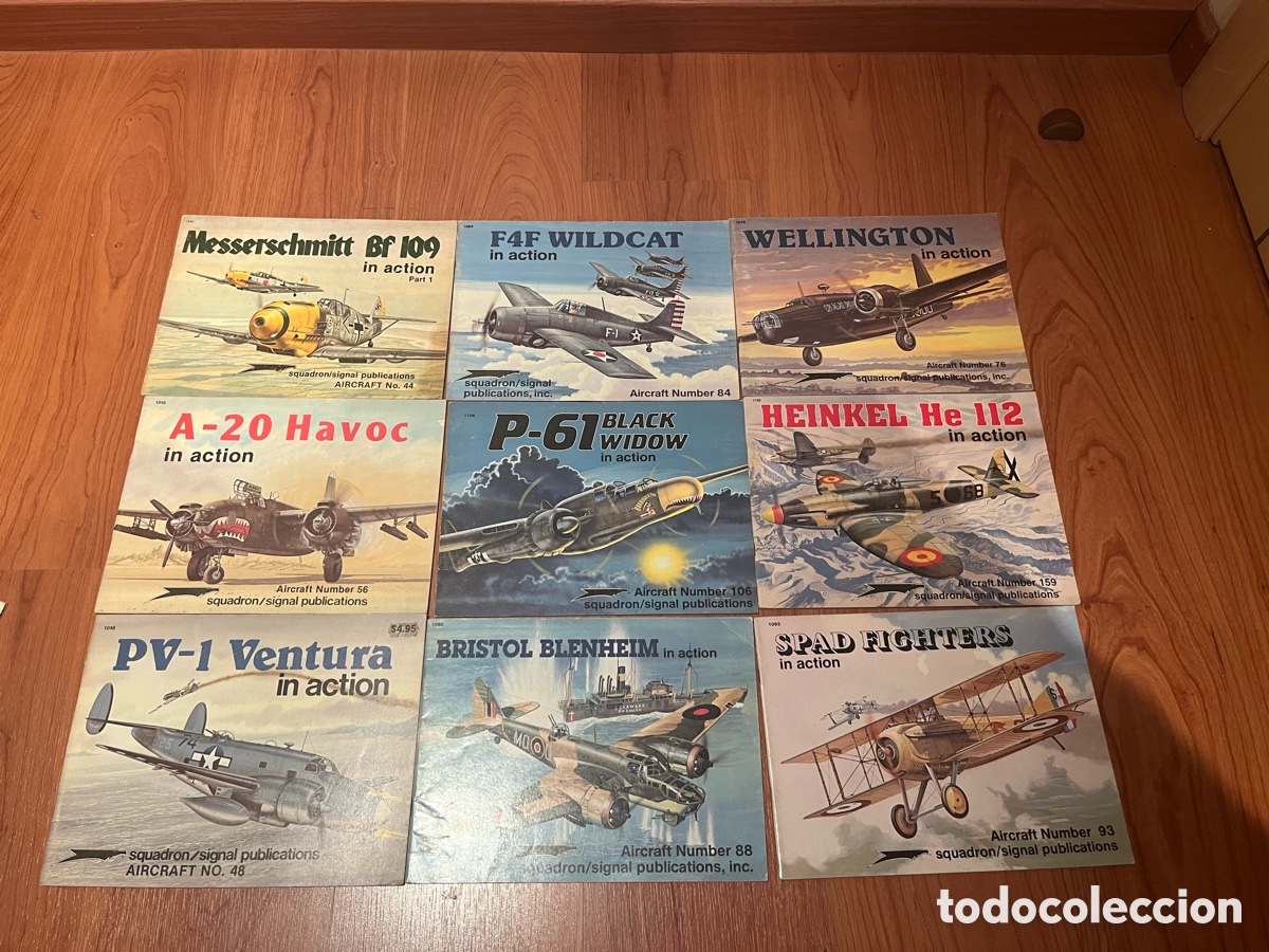 Gebrauchte B&uuml;cher: Lote de 28 Libretos de Aviones de Squadron Signal a PRECIO POR UNIDAD