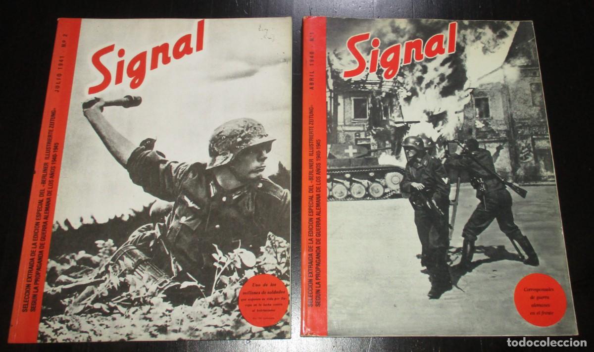 Gebrauchte B&uuml;cher: SIGNAL. SELECCI&Oacute;N FOTOGR&Aacute;FICA DE LA REVISTA ALEMANA DE LA II G.M. TOMOS 1 Y 2. EL ARQUERO, 1979/1980