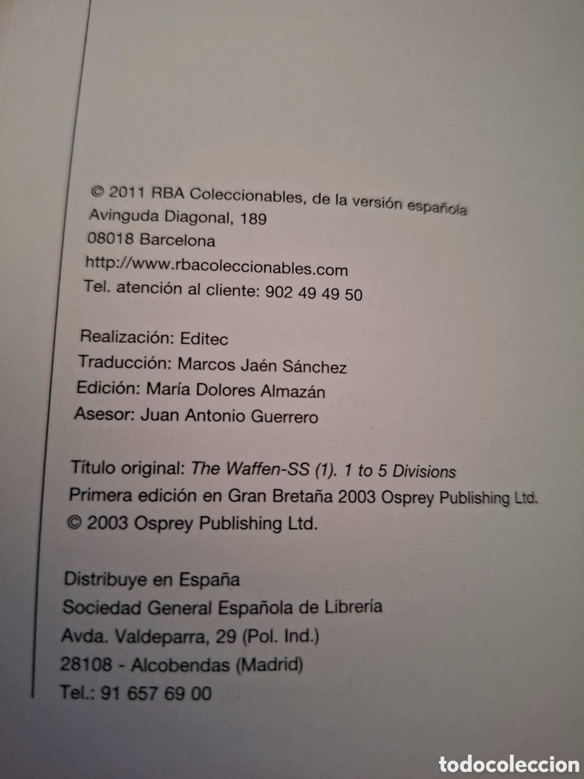 Libros de segunda mano: OSPREY : DIVISIONES PANZER DE LA SS - Foto 4