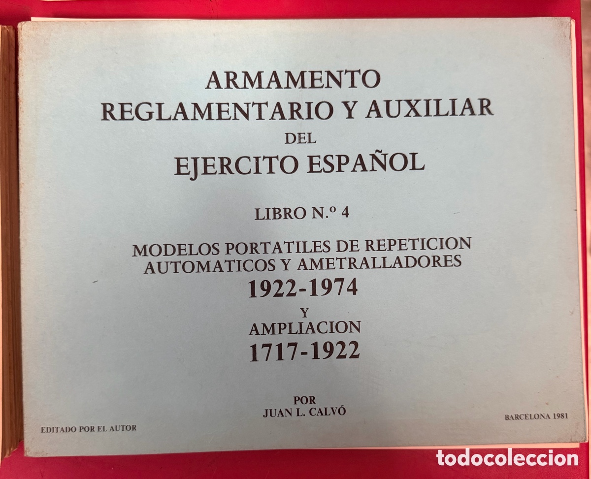 Libros de segunda mano: Colecci&oacute;n 4 Libros Armamento Ej&eacute;rcito Espa&ntilde;ol - Foto 5