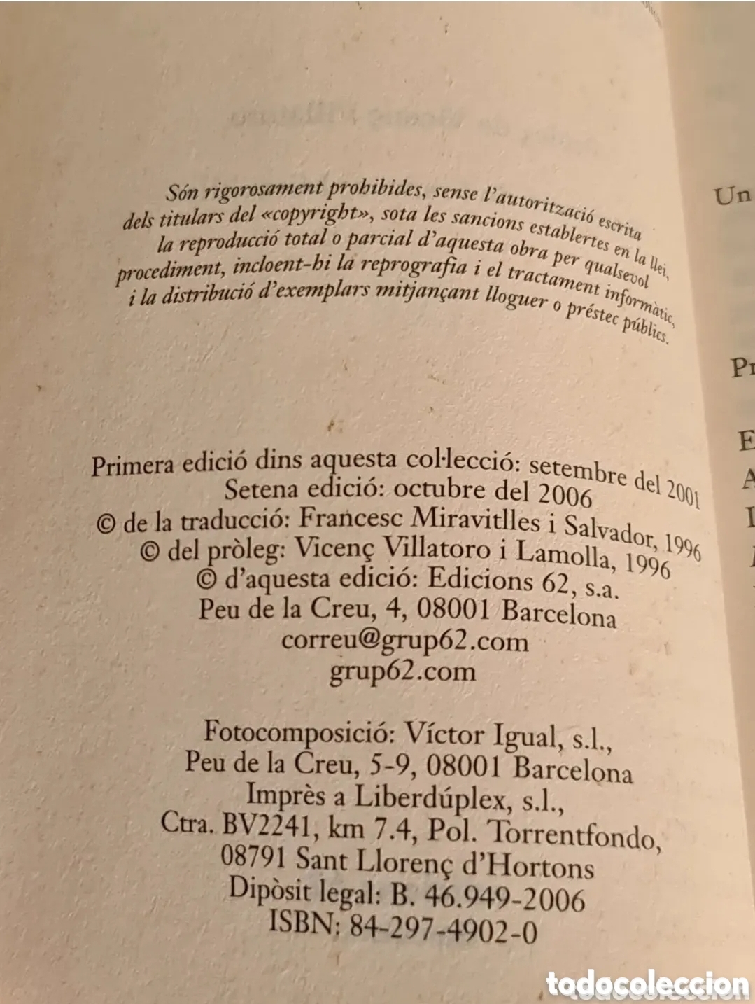 Libros de segunda mano: Libro Primo levi / SI aix&ograve; &eacute;s un home. - Foto 2