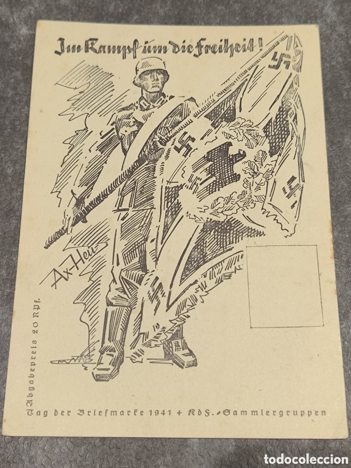 Libros de segunda mano: Im kampf im die Freiheit 1941 briefmarke feldpost nsdap esv&aacute;stica