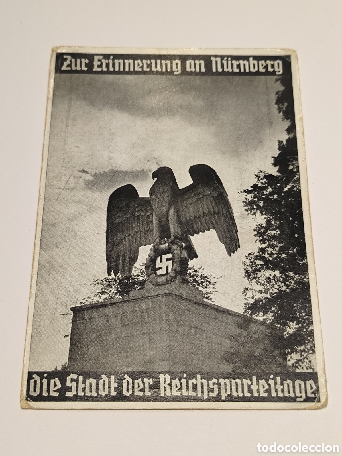 Libros de segunda mano: Postkarte Zur erinnerung an N&uuml;rnberg die stadt der Reichspartetage Nsdap Adolf Hitler