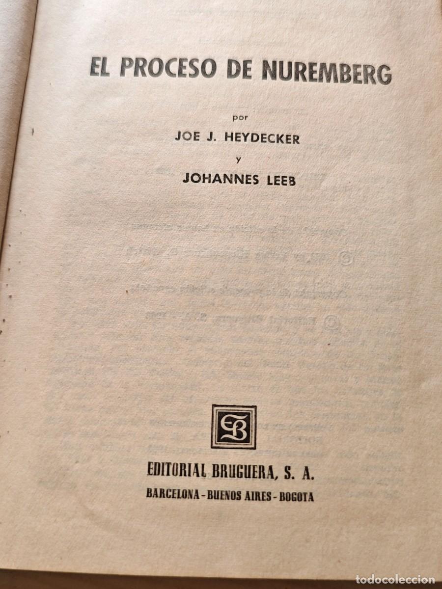 Libros de segunda mano: EL PROCESO DE NUREMBERG - Foto 2