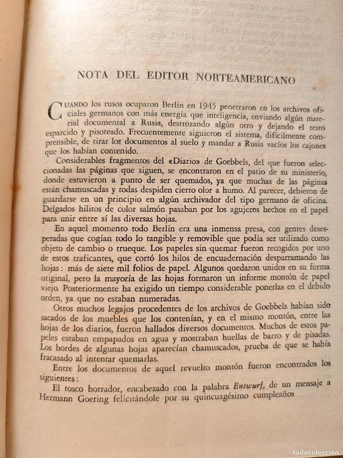 Libros de segunda mano: Dr. JOSEPH GOEBLES - DIARIO - Foto 5