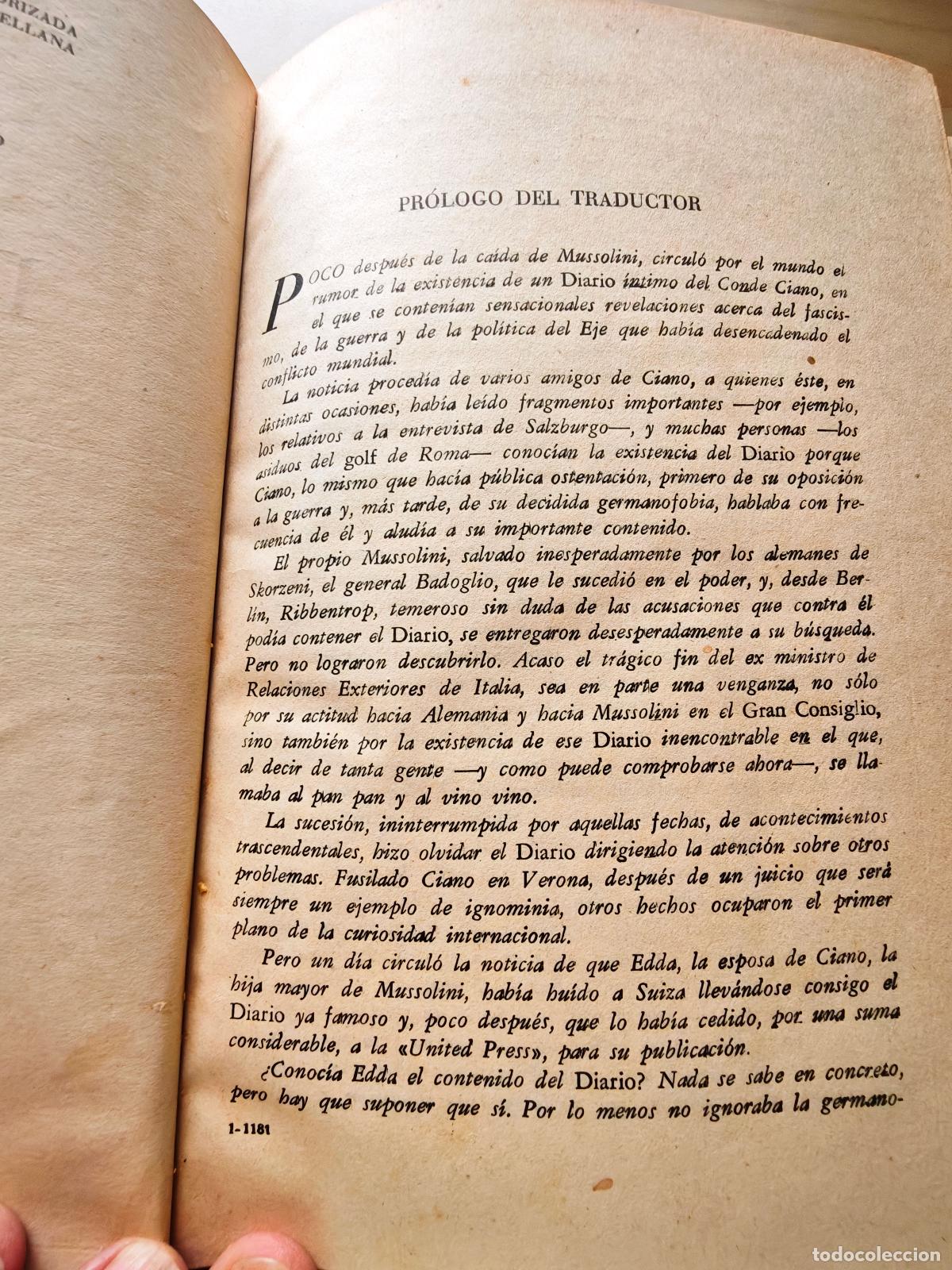 Libros de segunda mano: CONDE CIANO - DIARIO - Foto 4