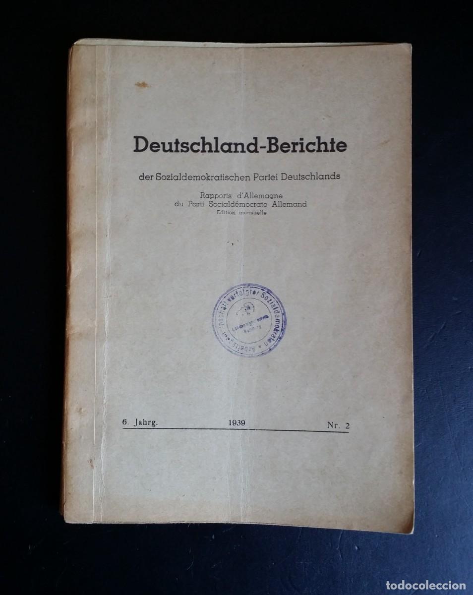 Libros de segunda mano: SOPADE Revista pol&iacute;tica alemana en el exilio - original de 1939