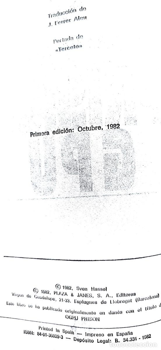 Libros de segunda mano: Sven Hassel . Prisi&oacute;n G P U - Foto 5