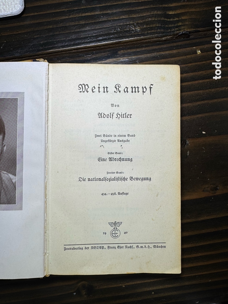 Libros de segunda mano: MEIN KAMPF - ADOLF HITLER - 1940 - German - Foto 7