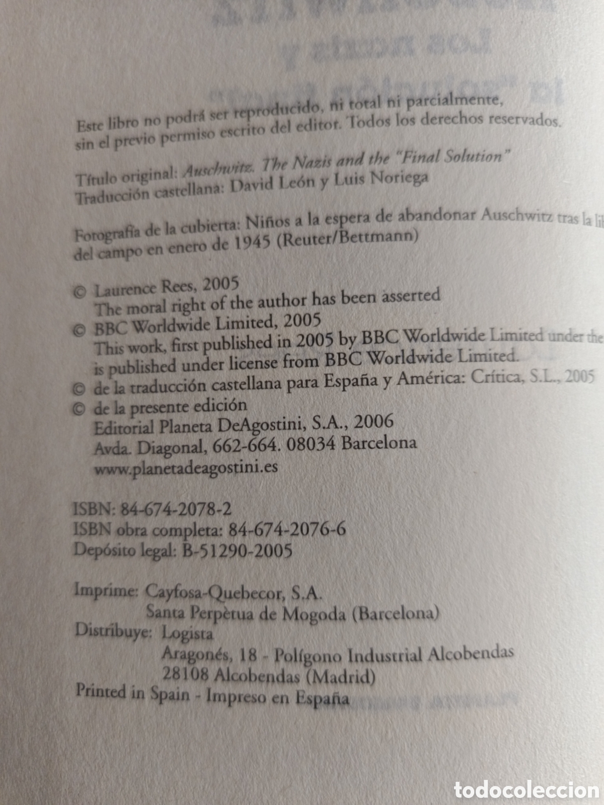 Libros de segunda mano: AUSCHWITZ. LOS NAZIS Y LA &rdquo;SOLUCI&Oacute;N FINAL&rdquo; - LAURENCE REES - Foto 3