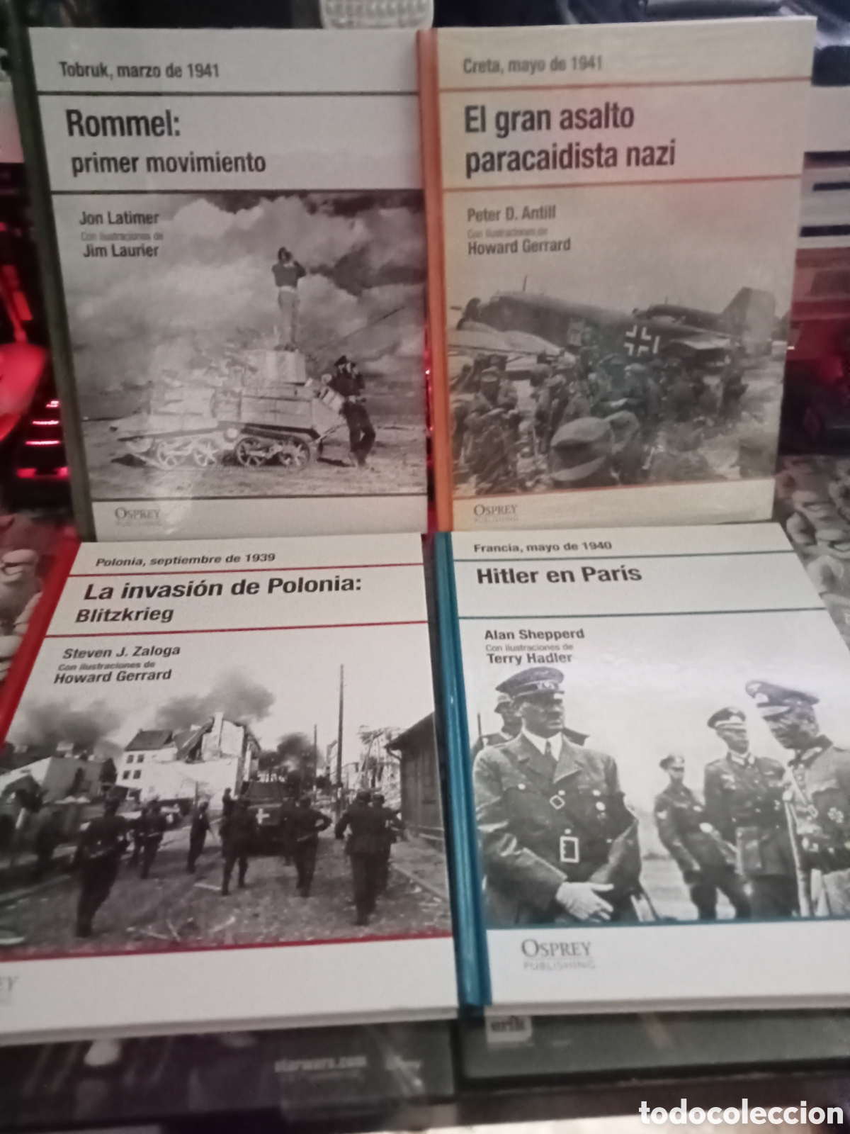 Libros de segunda mano: II Guerra mundial Rommel Hitler en Paris Blitzkrieg el gran asalto paracaidista nazi Osprey