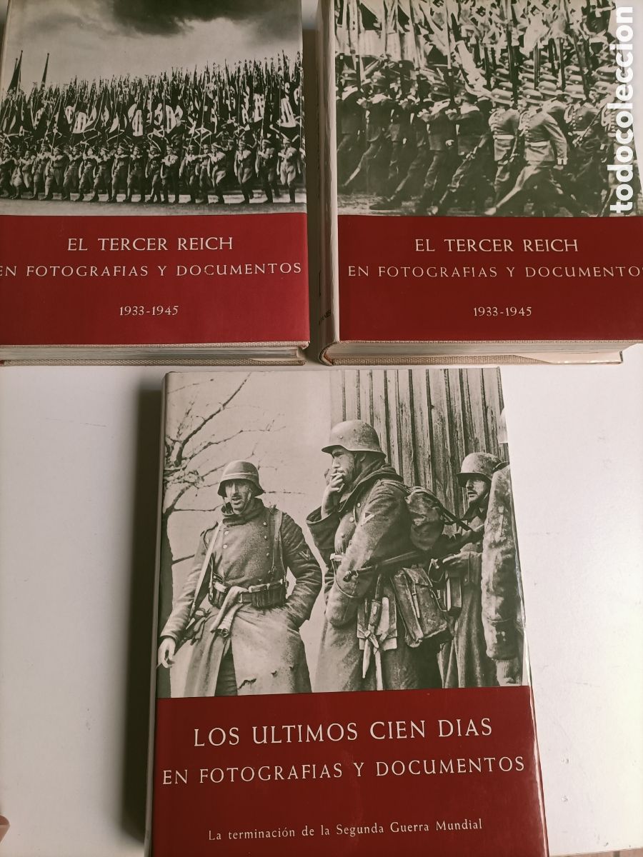 Libros de segunda mano: Lote. El tercer Reich y los &uacute;ltimos 100 d&iacute;as en fotograf&iacute;as y documentos