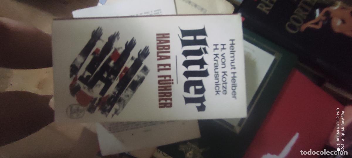 Libros de segunda mano: HITLER. HABLA EL FUHRER - HELMUT HEIBER H. VON KOTZE Y H. KRAUSNICK.