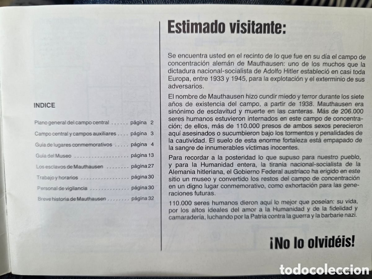 Libros de segunda mano: Mauthausen ,guia del campo - Foto 2