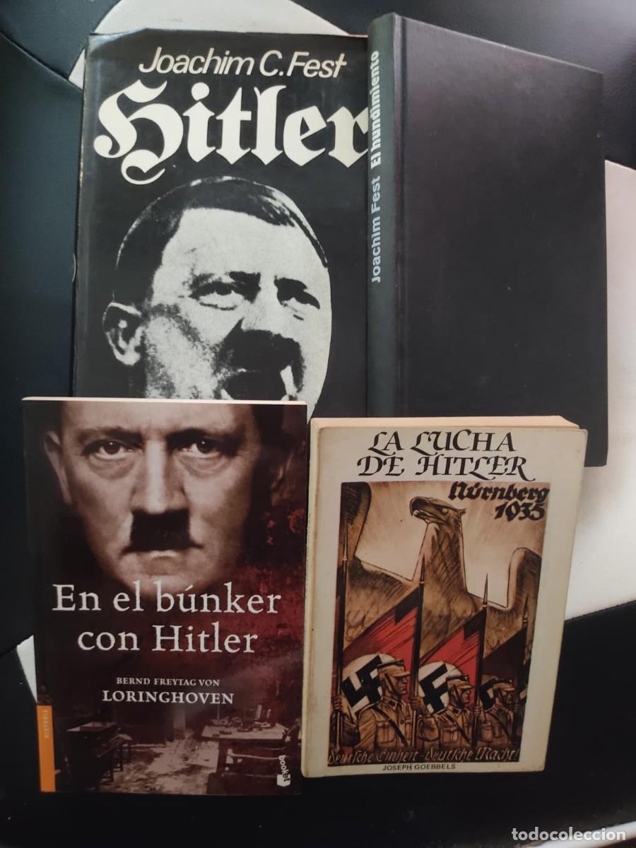 Livres d'occasion: Lote 4 libros sobre Hitler: Joachim Fest / Loringhoven / Joseph Goebbels