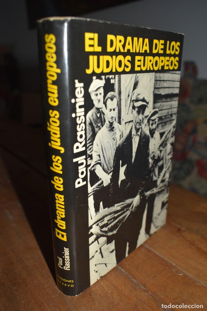 Libros de segunda mano: EL DRAMA DE LOS JUDIOS EUROPEOS. Paul Rassinier. Ediciones Acervo 1976 1&ordf; ed TAPA DURA