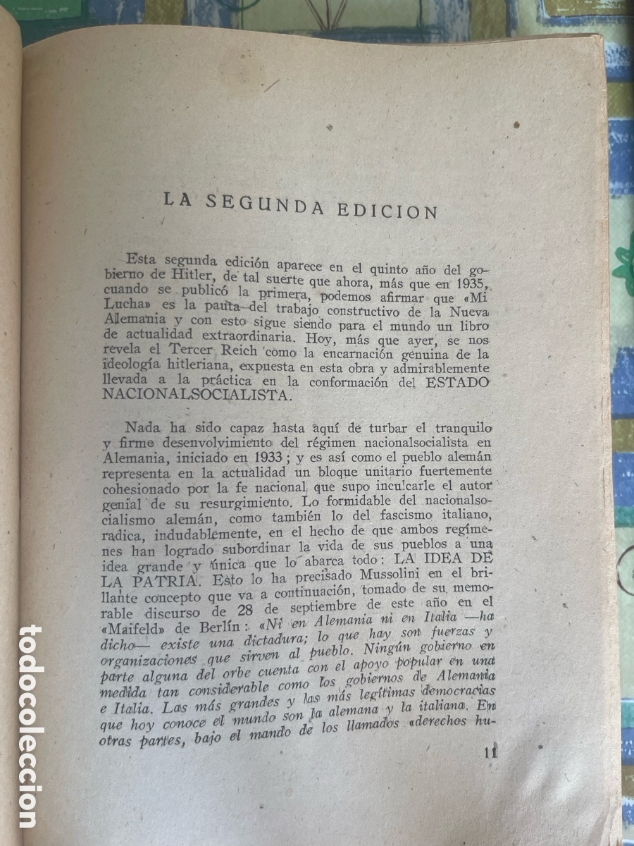 Libros de segunda mano: Mi Lucha - Adolf Hitler 1937 - Foto 8