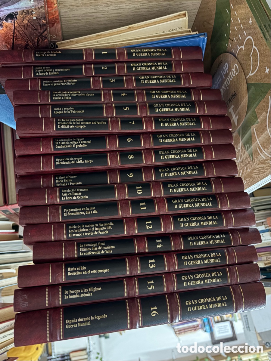 Libros de segunda mano: Colecci&oacute;n gran cr&oacute;nica de La II Guerra Mundial. 16 tomos. Edilibro